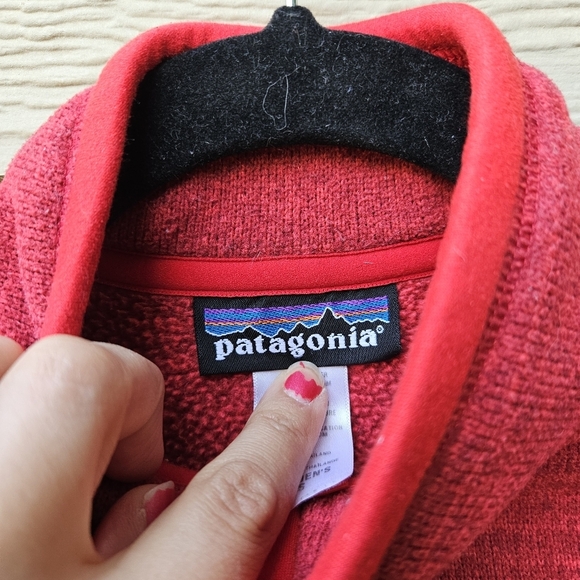 Patagonia red quarter zip Better Sweater women's small - Picture 7 of 7